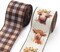 2 Rolls of Fall Ribbons for Crafting, Thanksgiving Wired Edge Ribbon Natural Buffalo Plaid Ribbon Bow Autumn Calf Farmhouse Burlap Ribbon for Gift Wrapping Fall Thanksgiving Decoration Supplies